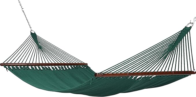 Jumbo Caribbean Hammock - 55 Inch - Soft-Spun Polyester - Green