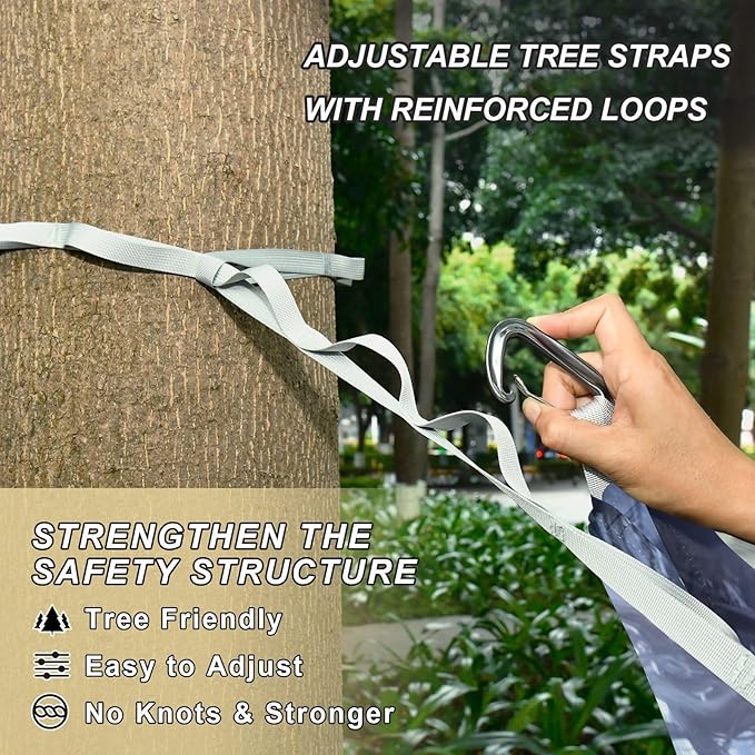 Archers Game Anime Girl Outdoor Hammock with Portabl Carry Bag Backyard Hammock for Outside Patio Garden