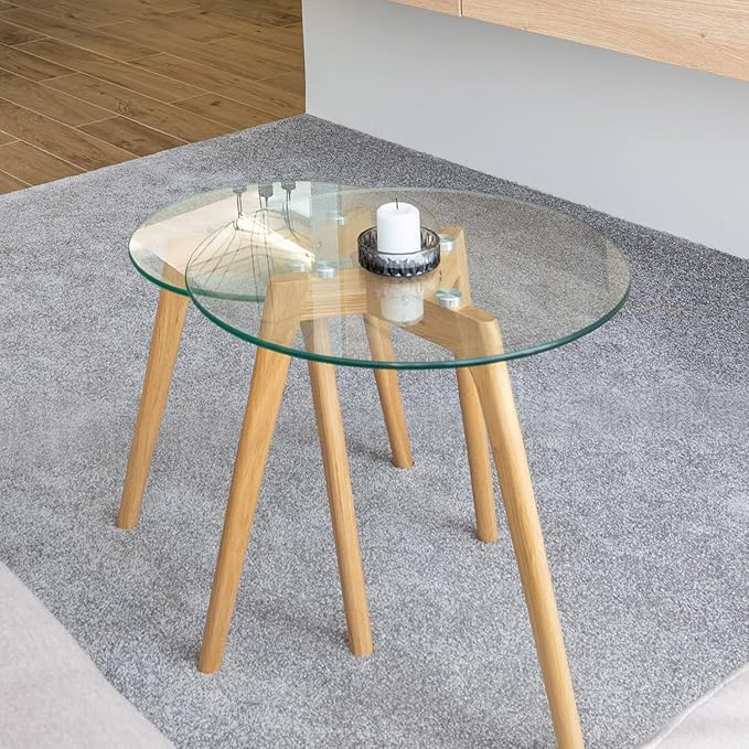 18 Inch Round Tempered Glass Table Top Flat Polished Edge 1/2” Thick Round Glass Table Top Heavy Duty, Dining, Coffee, and Office Tables by Fab Glass and Mirror