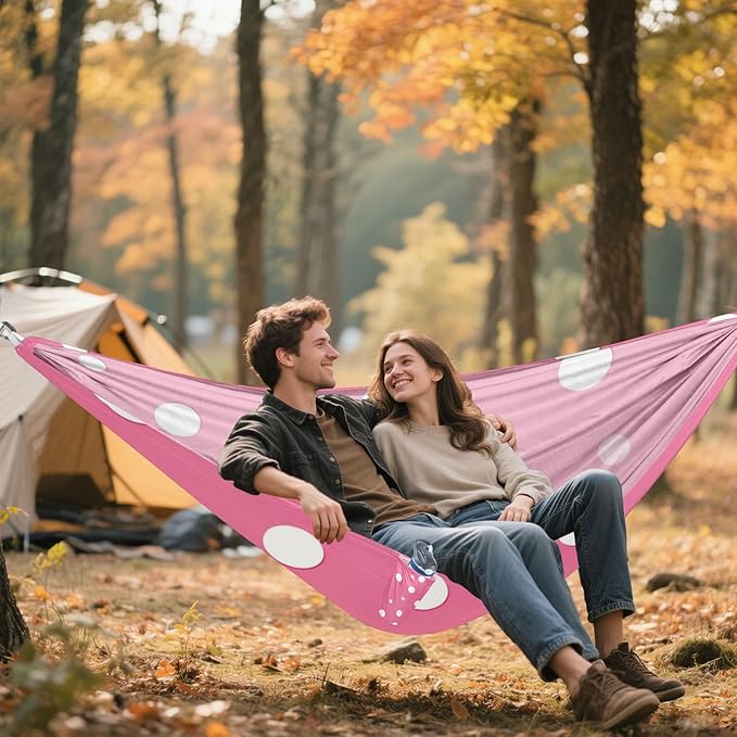 White Irregular Dots 330lb Capacity Camping Hammocks Indoor Hammock for Outside Patio Backyard Poolside hamaca inflable para Piscina