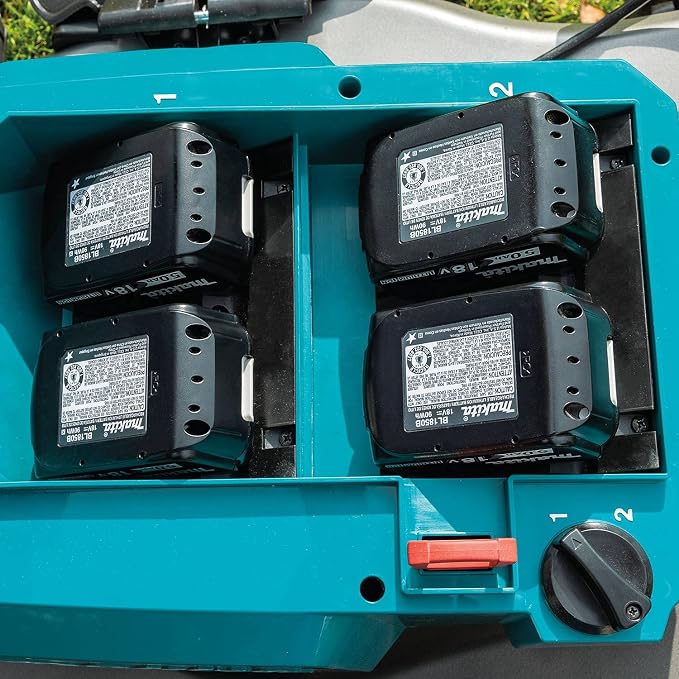 Makita XML09PT1 36V (18V X2) LXT® Brushless 21" Self-Propelled Commercial Lawn Mower Kit with 4 Batteries (5.0Ah) (Renewed)