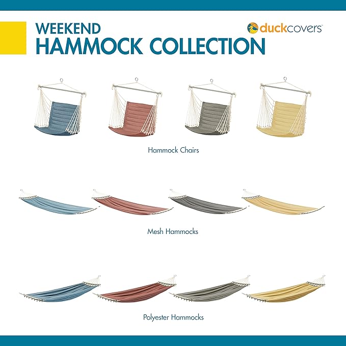 DUCKCOVERS Weekend One-Person Hammock, 84 x 58 Inch, Moon Rock