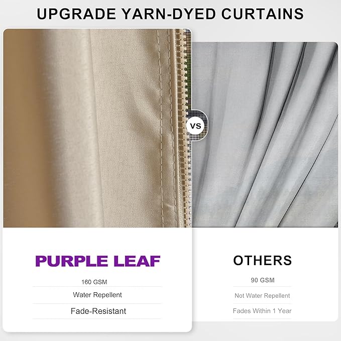 PURPLE LEAF 12’ X 14' Hardtop Gazebo Outdoor Metal Frame Galvanized Steel Double Roof with Curtains and Nettings for Patio Desk Backyard Bronze