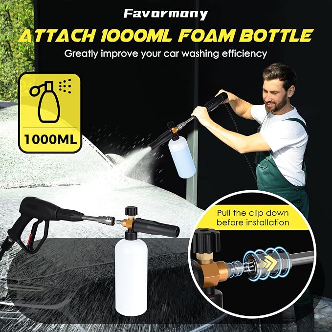 Pressure Washer, Portable Power Washer for Car Detailing, Home, Fences, Driveways, Patio Outdoor All Other Cleaning transformations