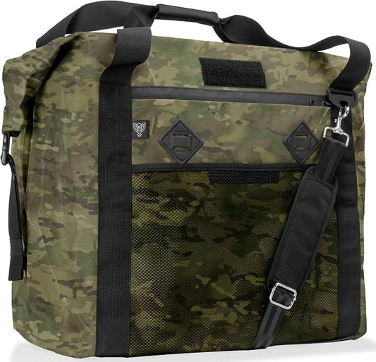 Xtreme Sight Line ~ AQUA G CUBƎ 100 Waterproof Faraday Bag for Medium to Large Generators and Electronics ~ Protects Against EMP/CME/EMF/RF ~ Diamond Form Farday Lined Interior ~ Multicam Camo