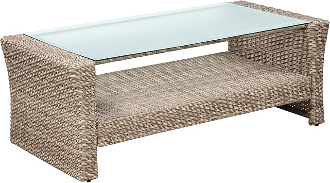 Bellemave Patio Furniture Set,4piece Outdoor Conversation Set Wicker Rattan Patio Conversation Sets with Cushion Outside Sofa Set,5 Pieces 7 Seats,Gray