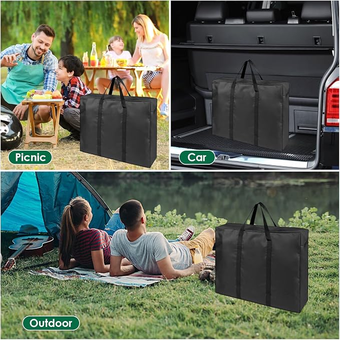 Folding Table Storage Bag, Portable Carry Bag for 6FT Folding Picnic/Camp Tables, Waterproof Folding Tailgate Table Bags - 36" D x 5" W x 30" H