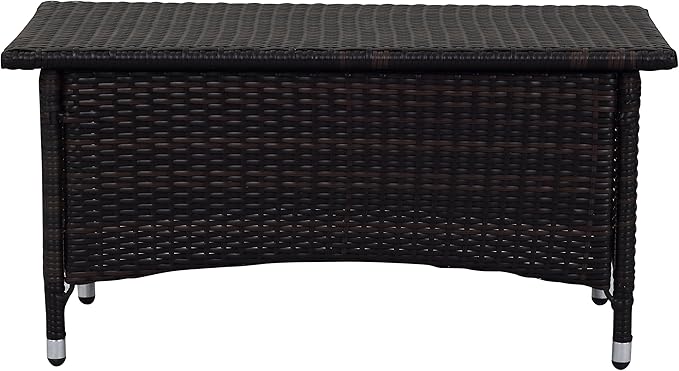 Safavieh Outdoor Collection Figueroa Brown and Sand 4-Piece Patio Set