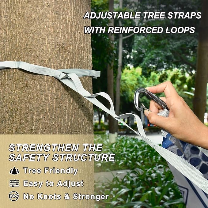 Gothic Cathedral Pattern Outdoor Hammocks with Tree Straps Cloth Hammock for Camping Travel Accessories