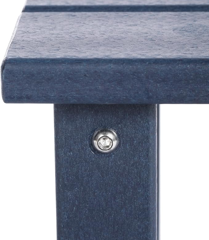 Costaelm Kids Outdoor End Table, Small Patio Table, Outdoor Side Table Porch Table Adirondack Patio Side Table for Outside, Pool, Porch, Garden, Navy Blue