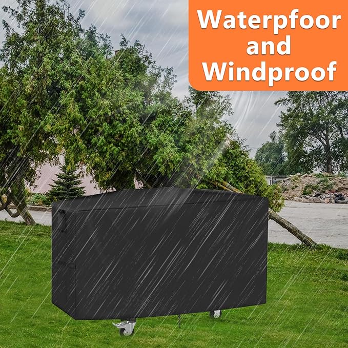 Outdoor Prep Table Cover for Blackstone ProSeries 28" Prep Grill Cart, Waterproof Outdoor Pizza Oven Cart Cover, Patio BBQ Grill Stand Covers - 58 X 24 X 32 Inch