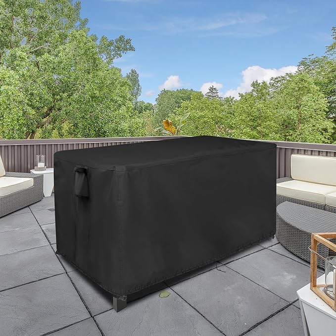 Outdoor Table Cover for Grill Station Prep Table, 64 inch Grill Table Cover Waterproof for Big Green Egg Table,Black-64"L x 24"W x 31"H