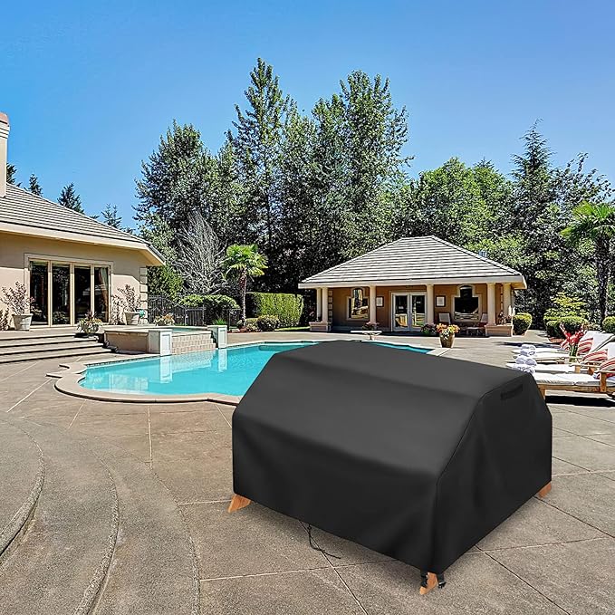 Kasla Kids Picnic Table Cover, Heavy Duty Waterproof, Fits Wooden Sand & Water Table, Sensory Table for Backyard, Patio, Lawn (39"W×35"D×23"H)
