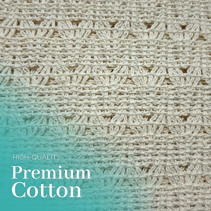 Handwoven Mayan Hammock La Casa de la Hamaca - 100% Cotton Indoor & Outdoor Use Premium Artisan Craft from Mexico (Beige, X-Large)