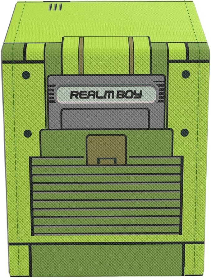 Realm Boy Green - TCG/MTG 100+ Card Window Deck Box (Fits Top Loaders)