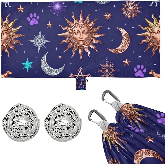 Celestial and Pet Camping Hammock Fabric for Outside Patio Garden