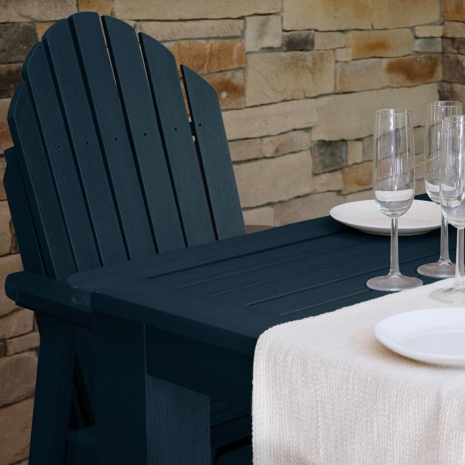Highwood Hamilton Adirondack 7pc Dining Set, 84" x 42", Dining Height, Federal Blue