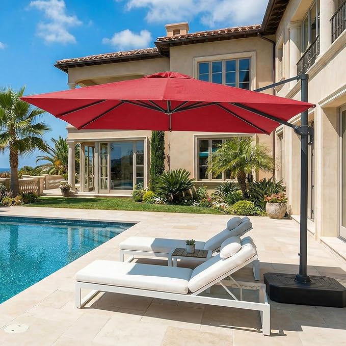 COWVIE Umbrella Canopy Replacement for 8 Ribs Patio Umbrella, Outdoor Table Parasol Replacement for Yard, Canopy Only