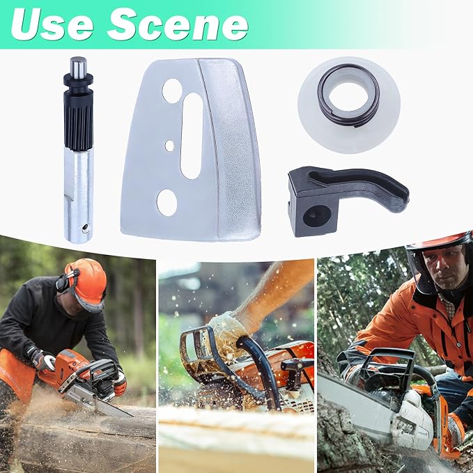 Adefol Oil Pump Piston Oiler Pickup Worm Gear Kit for HUSQVARNA 340 350 345 346 Chainsaw