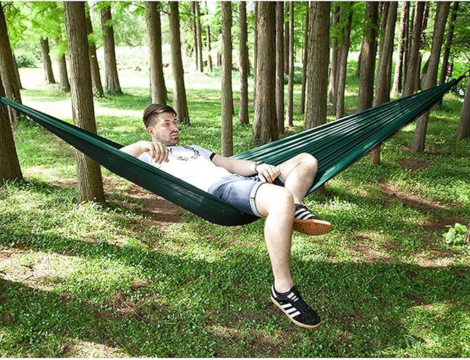 Travel Hammock, Lightweight Camping Hammock with Mosquito Net, Portable Outdoor Hammock 200kg Load Capacity for Camping Hiking Backpacking,Blue