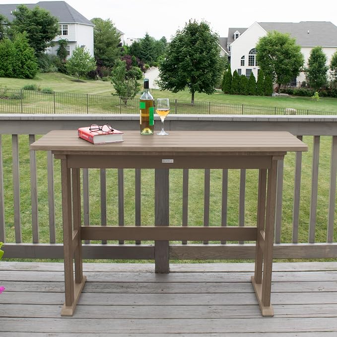 Highwood Lehigh Counter Height Balcony Table, Woodland Brown