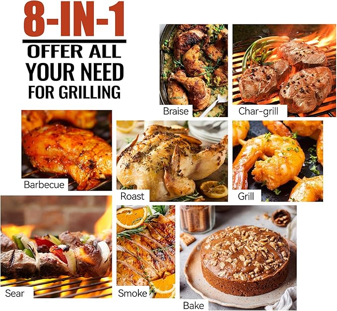 Z GRILLS 2026 Upgrade Wood Pellet Grill Smoker with PID Control, Built-in Storage Cabinet, Rain Cover, 700 sq. in Cooking Area for Outdoor BBQ, Smoke, Bake and Roast