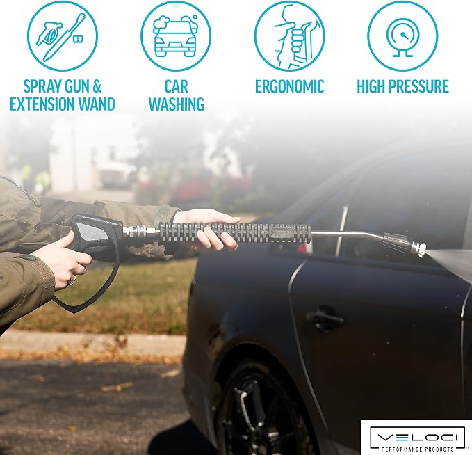 MTM Hydro The 20" Pressure Washer Extension Wand and SGS28 Spray Gun Kit for Your Pressure Washer Commercial Grade