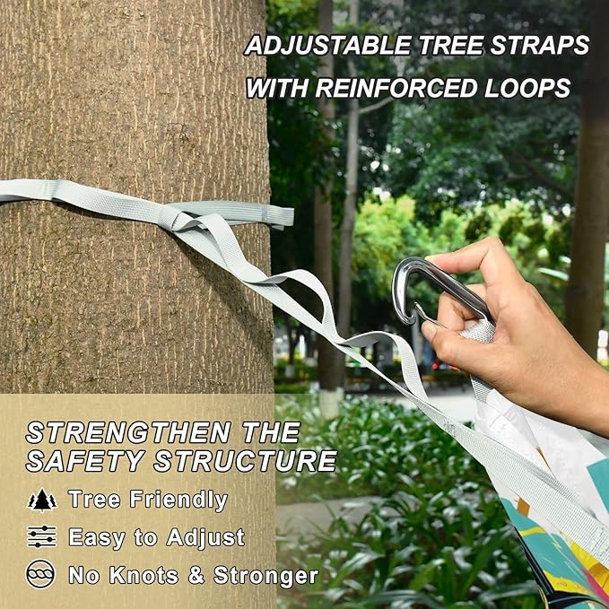 Hammocks for Outside Skeleton with Offroad Truck Camping Hammock Portable Hammocks with Tree Straps and Carry Bag Camping Accessories for Hiking Beach Outdoor