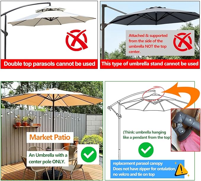 11.5ft 13 ft 8 rib umbrella replacement canopy patio umbrella fabric replacement Outdoor Umbrella Polyester Top