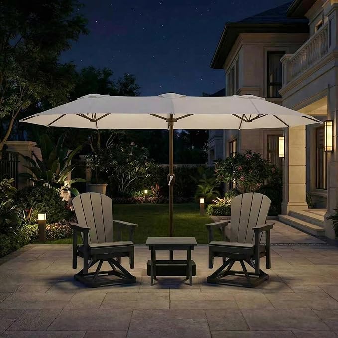 15FT Large Patio Umbrella with Base Included