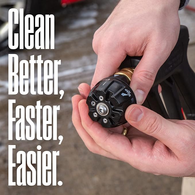 Westinghouse ePX3500 Electric Pressure Washer, 2500 Max PSI 1.76 Max GPM & Pressure Washer 6-in-1 Nozzle Attachment