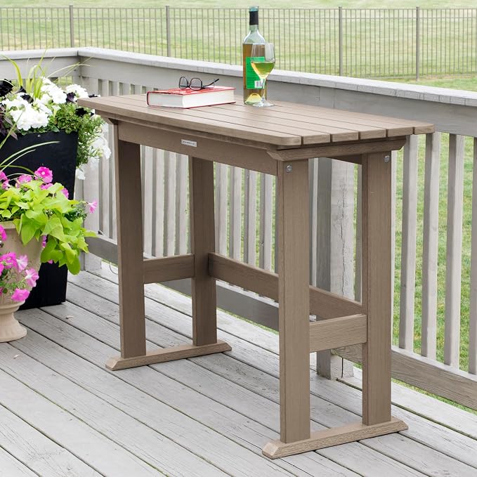 Highwood Lehigh Counter Height Balcony Table, Woodland Brown
