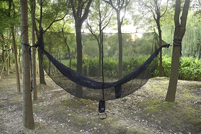 Gold Armour Hammock Bug Net, Mosquito Net Bugs - Premium Mesh Netting, Guardian of No See Um and Insects - Perfect Equipment Gear Accessories for Your Double Hammocks and Single Hammock (Gray)