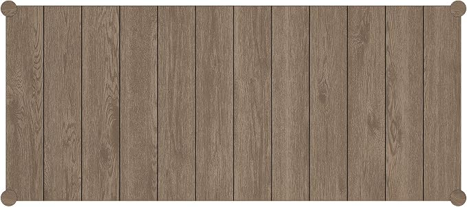 Modway Eleni 89-Inch Outdoor Teak Wood Dining Table in Weathered Gray – Rectangular Patio Dining Table with Slatted Top for Patios, Decks, Or Gardens