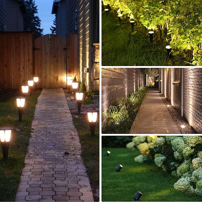 SUNVIE Fastlock2 Low Voltage Landscape Lighting Wire Connector Landscape Light Connectors Waterproof 12-18 Gauge Landscape Wire Connector for Outdoor Landscape Lighting Path Lights, 12 Pack