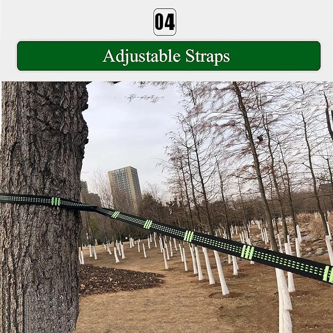 Hammocks for Outside, Camping Hammocks with Tree Straps, Parachute Hammocks, Double Hammock Swing Chair, All Accessories Included, for Outdoor, Indoor