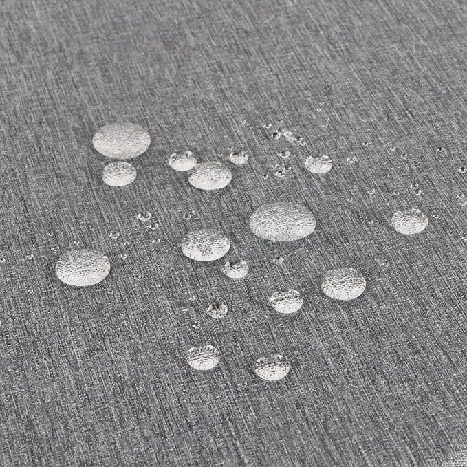 Outdoor Tablecloth Wrinkle-Free Stain Resistant Waterproof Polyester Fabric Table Cover with Zipper Umbrella Hole for Picnic/Party/Dinner/Patio Garden(60×84inch,Zippered,Grey)