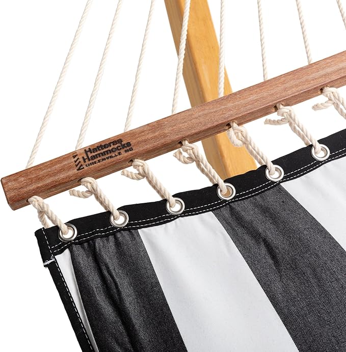 Hatteras Hammocks Cabana Classic Sunbrella Pillowtop Hammock with Free Extension Chains & Tree Hooks, Handcrafted in The USA, Accommodates 2 People, 450 LB Weight Capacity, 13 ft. x 55 in.