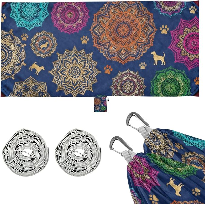 Retro Pet Camping Hammock Fabric for Outside Patio Garden