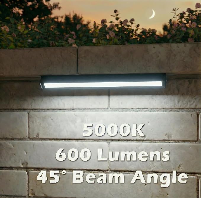 12inch Retaining Wall Lights 5W LED Hardscape Paver Lighting,5000K Daylight White Waterproof Outdoor Step Lights,12V AC/DC Low Voltage Landscape Lighting-8Packs