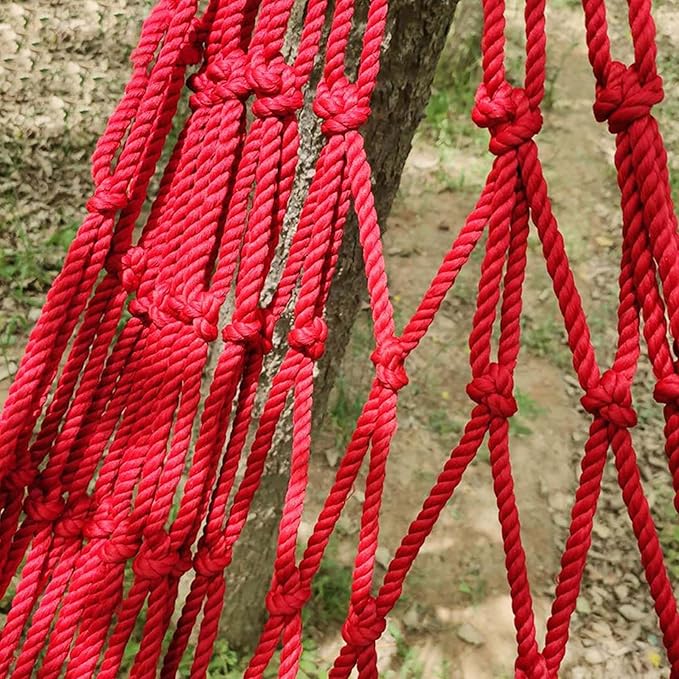 BNEI Outdoor Hammock, Rope net Hammock, Breathable, max. Load 100kg, 110 * 210 cm, Includes Cable, Hooks and Storage Bag