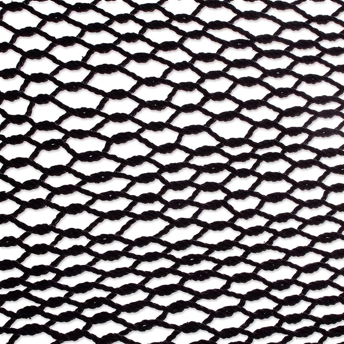 NOVICA Artisan Handmade Cotton Rope Hammock Coal Black Tasseled from Mexico Solid Maya 'Veranda in Black'(Triple)