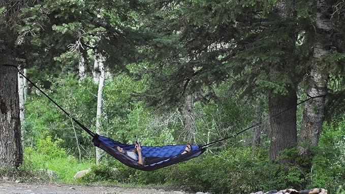 Hammaka Pammock Sleeping Pad That Converts Into an Inflatable Hammock with Inflatable Pillow and Hammock Straps