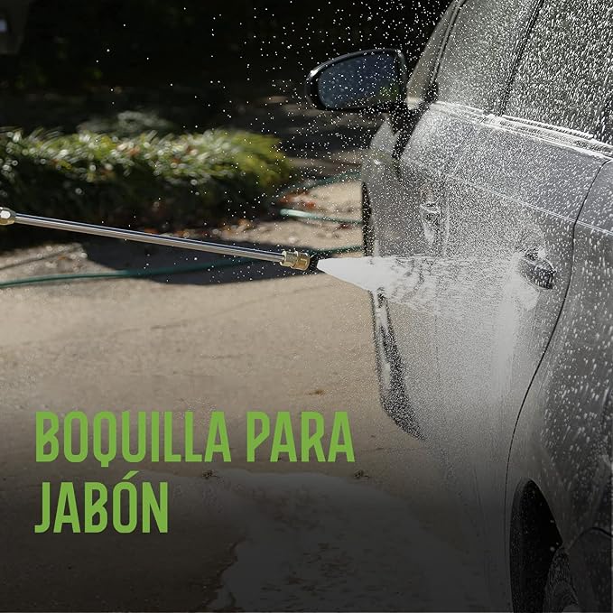 Greenworks 2000 PSI 1.2 GPM Pressure Washer GPW2003 & Oxy Solve House and Siding Pressure Washer Cleaner & Mildew on Vinyl, Aluminum, Wood, Brick, Stucco - Concentrate 1 Gal.