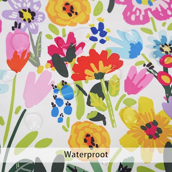 Adabana Outdoor Waterproof Floral Pillow Covers 18x18 Inch | Colorful Outdoor Pillow Covers Summer Decirative for Patio Furniture Porch Garden Pillows