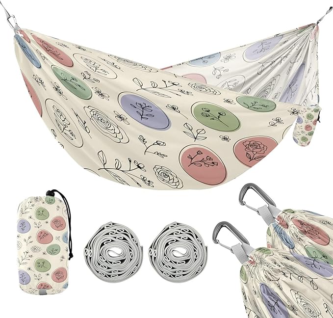 Hammocks for Outside 1769394446089 Camping Hammock Portable Hammocks with Tree Straps and Carry Bag Camping Accessories for Hiking Beach Outdoor