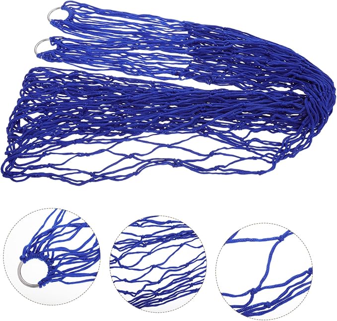 Hammock Net for Camping Waterproof Outdoor Hammock Mesh Portable Nylon Heavy Duty Straps Perfect for Tree or Backyard Use