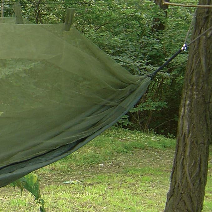 Snugpak Hammock Net, No-See-Um Mosquito Mesh, Vertical Zip Exit, Olive