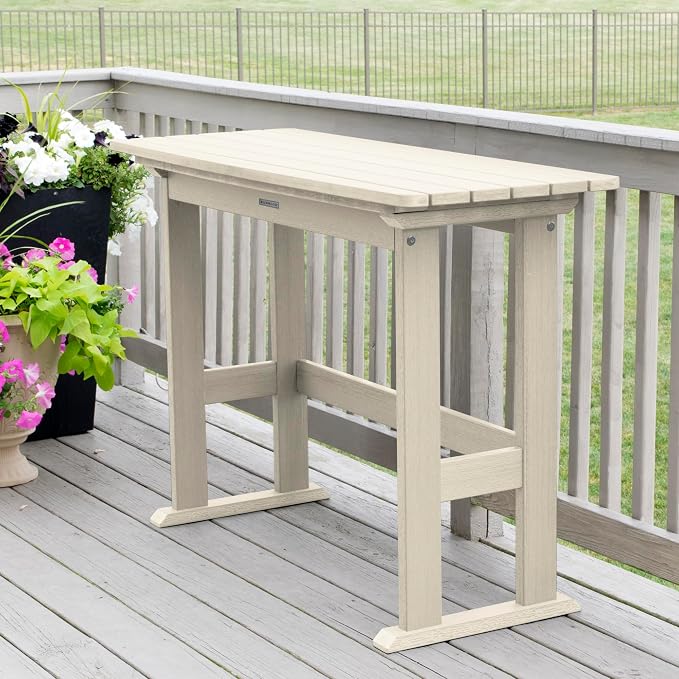 Highwood Lehigh 6pc Counter Height Balcony Dining Set, Whitewash