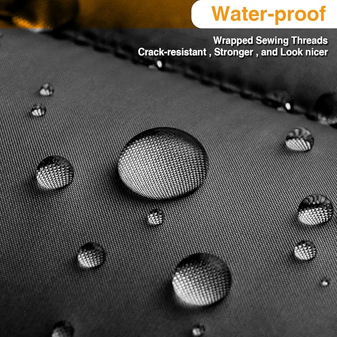 Patio Chair Cover (Black), 23" DIA X 18"H, Portable Propane Grill cover, Outdoor Patio Furniture Cover Waterproof for Coffee Table, Hot Tub Side Table with 7.5 Gallon Cool Bar and Wine Cooler